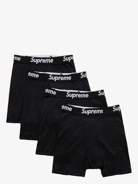 SUPREME X HANES Tagless Boxer Briefs (4 Pack)